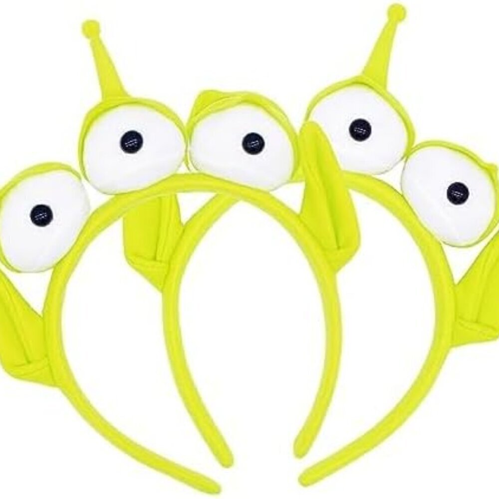 Alien Headband Plush Three-eyed Monster Costume Accessory for Party and Cosplay